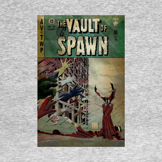 Dave Sim's The Vault of Spawn (distressed) by Matt Dow's AMOC TeePublic Shop